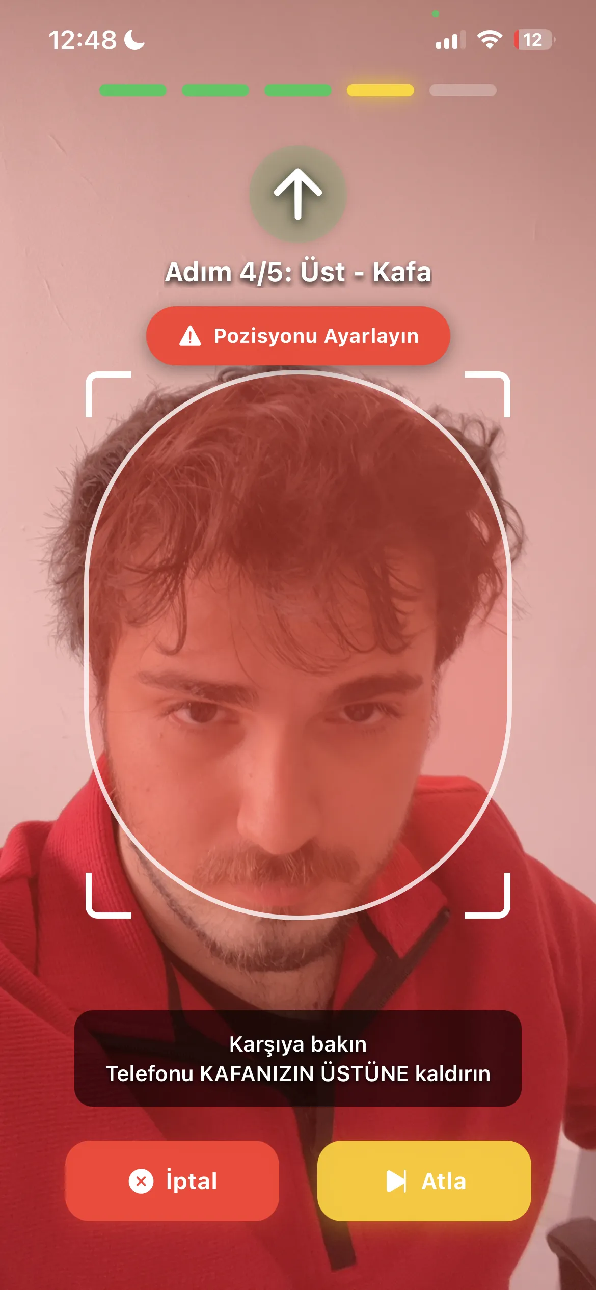 Yanlış açı örneği